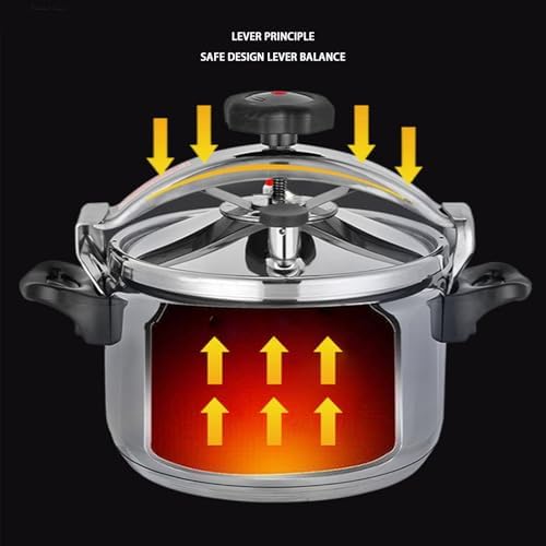 Zerodis Pressure Cooker, Explosion Proof Stovetop Pressure Cooker with Double Bottom Canning Pot for Gas Stove Cooker (5L)