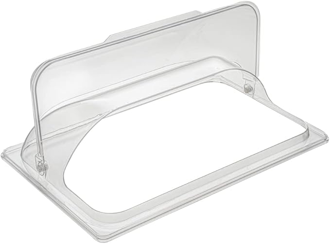 Restaurantware Cater Tek 21 Inch Polycarbonate Plate Covers 10 Shatterproof Dish Covers - Dishwashable For 21 Inch Plates Clear Plastic Tray Covers Flap Handle Design Endures Up To 210F
