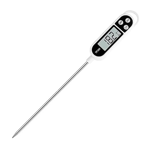 1pc Candy Thermometer Digital Instant Read for Meat Kitchen Cooking Food Oil Deep Fry BBQ Grill Smoker (1, 9.4in)