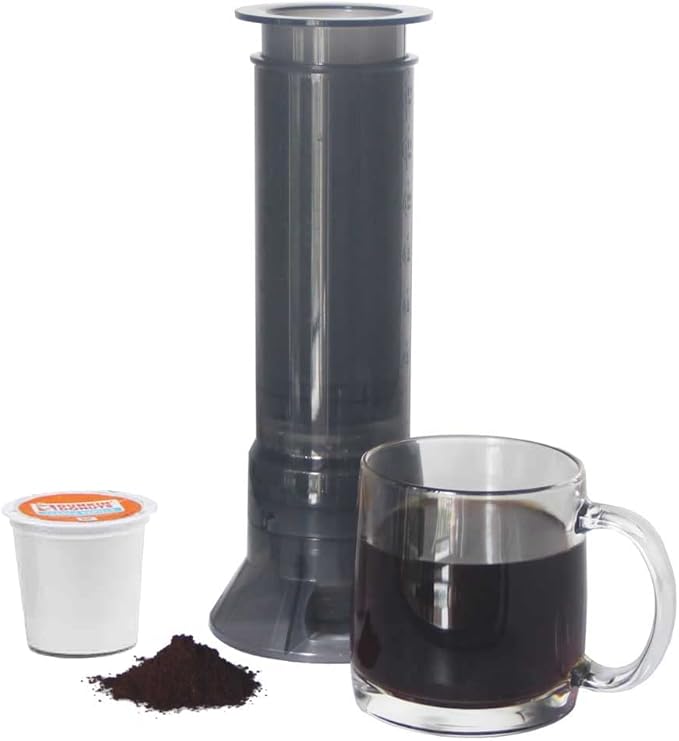 BLACKSMITH FAMILY Boundle of Deluxe K Cup Carousel Holder and Portable Coffee Press for K Cups