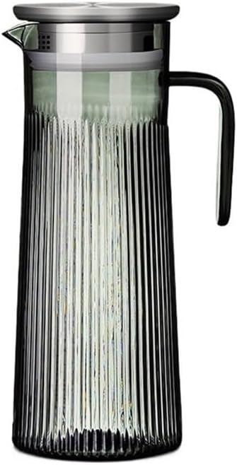 Water Pitcher Cold Kettle Acrylic Juice Jug Drink Juice Water Jug Transparent Water Pitcher with Filter Glass Pot(Medium)
