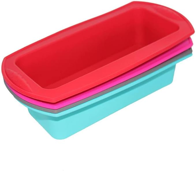 Cake Tin， Non-Stick Cake Mould, Baking ToolsBaking Mold,Cake Mould,Baking Baking Silicone Bread Loaf Cake Mold Non Stick Bakeware Baking Pan Oven Rectangle Mould Non Stick Skillet Pan Pans (Color : Gr