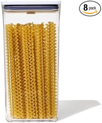 OXO Good Grips POP Container - Rectangle Tall 3.7 Qt,transparent,(Pack of 8)