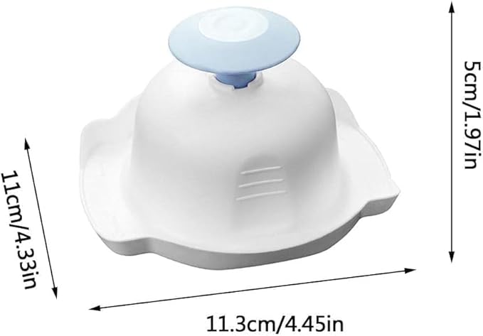 Blue Food Safety Holder for Mandolin Slicer,Peelers and Slicers,Finger Anti-Cut Protectors for Vegetable Grater, Food Slicer Cutter Finger Guard for Mandoline Slicer Grater Kitchen Utensils