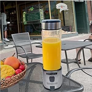 Portable Smoothie blender Glass bottle Mini USB rechargeable 2 battery Handheld Shakes blend Cup USB juicer Cordless Personal smoothies maker mixer