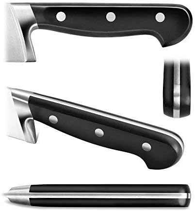 Cangshan TV2 Series 1023015 Swedish 14C28N Steel Forged 3-Piece Starter Knife Set with Wood Sheaths