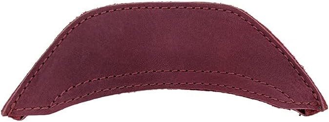 Rustic Leather Hot Handle Holder (Cast Iron Side Kick Potholder) Double Layered, Double Stitched and Handmade by Hide & Drink (Sangria)