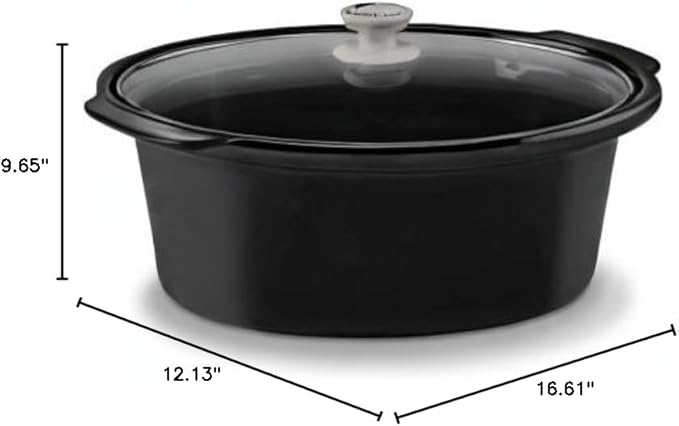 Disney The Nightmare Before Christmas 7-Quart Slow Cooker Sketch Pattern by Select Brands - Food Warmer for Parties - Low, High & Warm Heat Settings - Kitchen Essential for Home-Cooked Meals