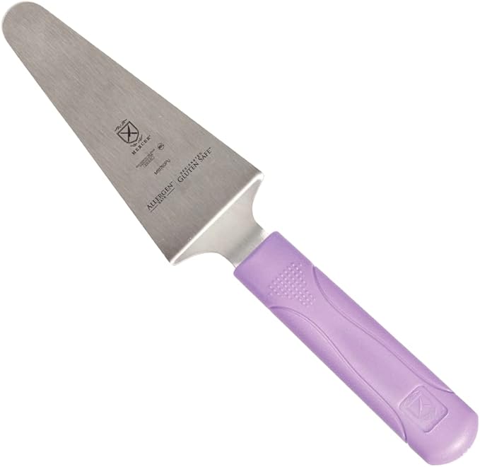 Mercer Culinary Millennia Pie Server/Spatula, 5 Inch x 2 Inch Blade, Purple Handle,
