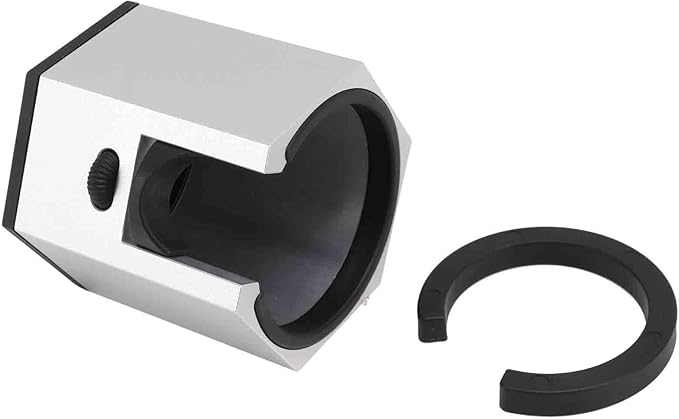 Coffee Portafilter Holder Stand with Adjustable Height Knob and Removable Bracket Cover, Aluminum Alloy Non Slip Base for Restaurants Homes Cafes (Silver)