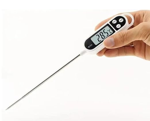 1pc Candy Thermometer Digital Instant Read for Meat Kitchen Cooking Food Oil Deep Fry BBQ Grill Smoker (1, 9.4in)