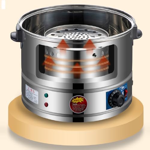 3-Tier Stainless Steel Electric Food Steamer - Automatic Heating & Static Control for Healthy Cooking - Ideal for Breakfast Meals & Meal Prep (220V)