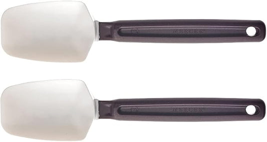 Mercer Culinary 10 Inch Heat Resistant Silicone Spoon Spatula - 2 Pack