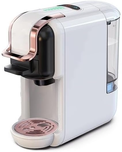 Multi-Capsule Coffee Maker, Hot/Cold Coffee Maker, Milk, ESE Pod Ground Coffee, Cafeteria, 19 Bar, 5 in 1 (Color : H2B WH, Size : CHINA_EU)