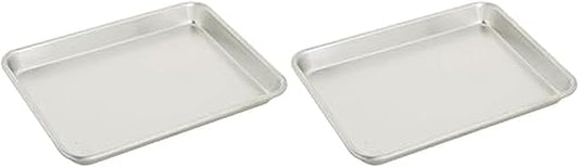 Chigcago Metallic Recyled Aluminum Small 9x13 Baking Sheet, Made With Recylced Aluminum, Perfect For Everyday Baking And Roasting Use (Pack of 2)