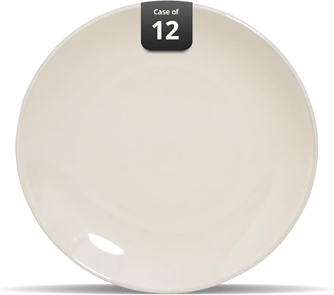 Stoneware Coupe Commercial Grade Dinnerware, Ivory, Plate 12.25", Case of 12