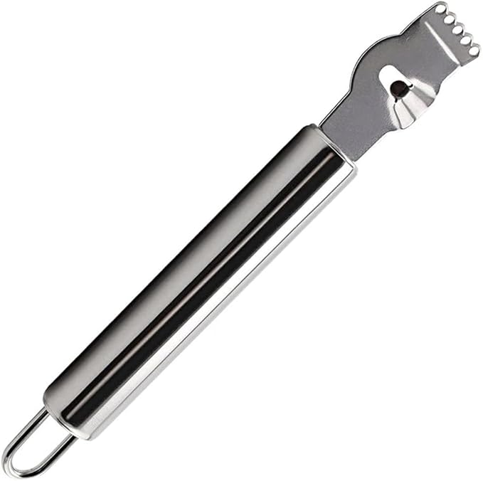 Stainless Steel Lemon Zester Grater with Channel Knife and Hanging Loop Lemon Orange Citrus Zester Grater Grips Kitchen Tool Practical Processed Graters, Peelers and Slicers