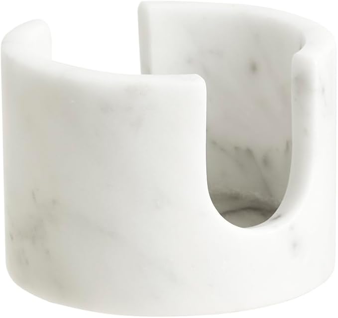 Natural Carrara White Marble Sponge Holder for Kitchen Sink Counter，Kitchen Stone Drying Rack for Countertop