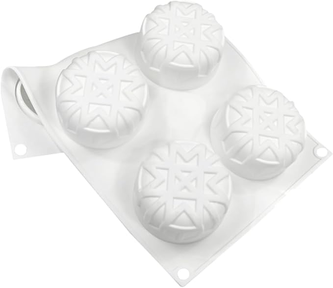 mostsom Sea Octopus Tentacles Silicone Mold Round Star Shaped Baking Mold Cake Border Fondant Molds Cake Decorating Tools (H_11.88x6.92x1.4 inch)