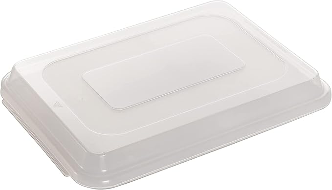 Nordic Ware Natural Aluminum Commercial Cake Pan with Lid, Rectangle Pan with Lid Silver, 9 x 13