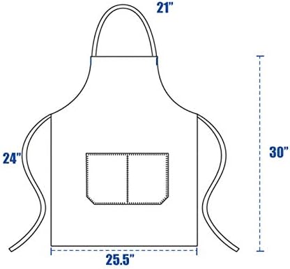 DUSKCOVE 12 Pack Plain Bib Aprons with 2 Pockets - White Unisex Commercial Apron Bulk for Kitchen Cooking Restaurant BBQ Painting Crafting