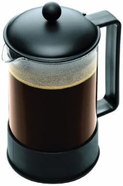 Bodum 51oz Brazil French Press Coffee Maker, High-Heat Borosilicate Glass, Black - Made in Portugal