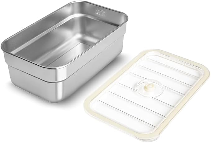 Vacuum Sealed Food Storage Container with Air Valve (1600ml)，Works With Handheld Vacuum Sealer Machine(Vacuum Sealer Not Included)