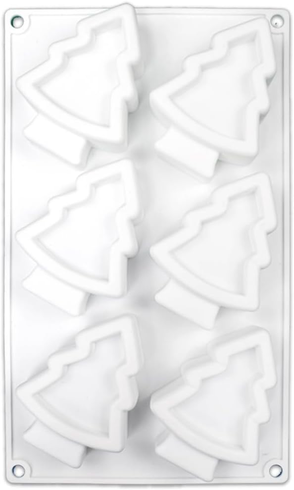 Christmas Tree Silicone Cake Mold, 3D Silicone Baking Molds for Cheesecake, Mousse, and Biscuits, Flexible Non-Stick Design, Easy Release (C_Christmas Tree)