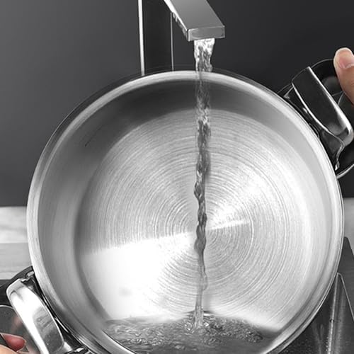 Pressure Cooker, Explosion Proof Stovetop Pressure Cooker with Double Bottom Canning Pot for Gas Stove Induction Cooker (3L)