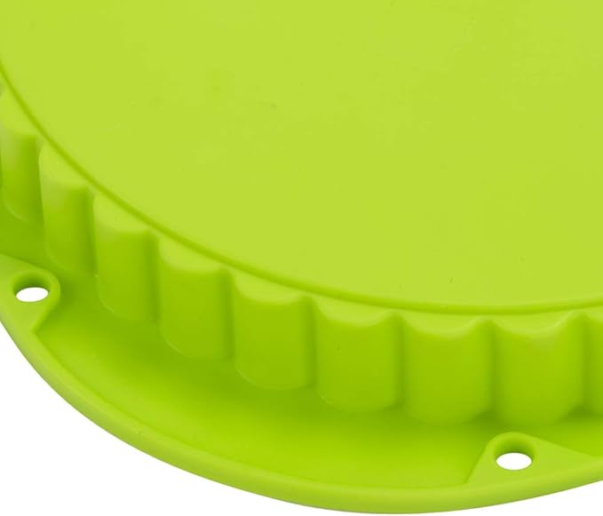 Webake Tart Pan Silicone Pie/Flan Pan 9.5 Inch Quiche Baking Dish Non-Stick Pizza Pie Mold