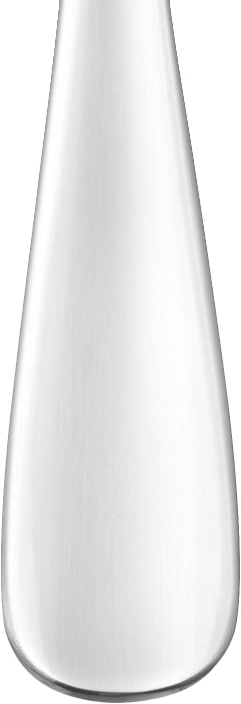 Amazon Basics Silverware Set, Stainless Steel Flatware, Dishwasher Safe, Service for 4, 20-Piece Forks and Spoons, Round Edge, Everyday Use