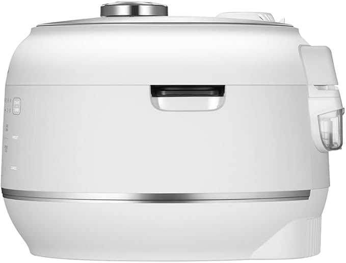 Cuchen 10-Cup Premium IH Pressure Rice Cooker with 316Ti Stainless Steel Inner Pot, 2.1 Bar High Pressure for Multi-Grain & Canning, Auto Steam Clean, White (CRT-RPD1010IEWUS)