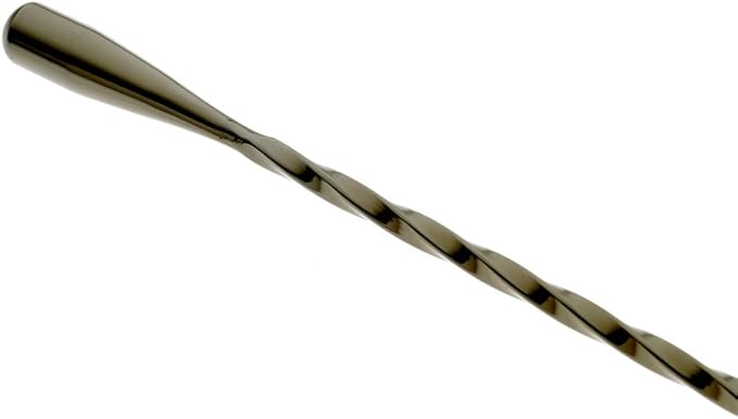 Barfly Bar Spoon, Teardrop End 15 3/4" (40.0 Cm), Gun Metal Black