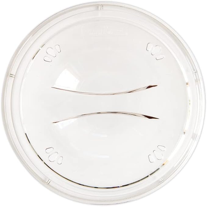 Nordic Ware Plastic Deluxe Microwave Cover, Clear (Set of 2)