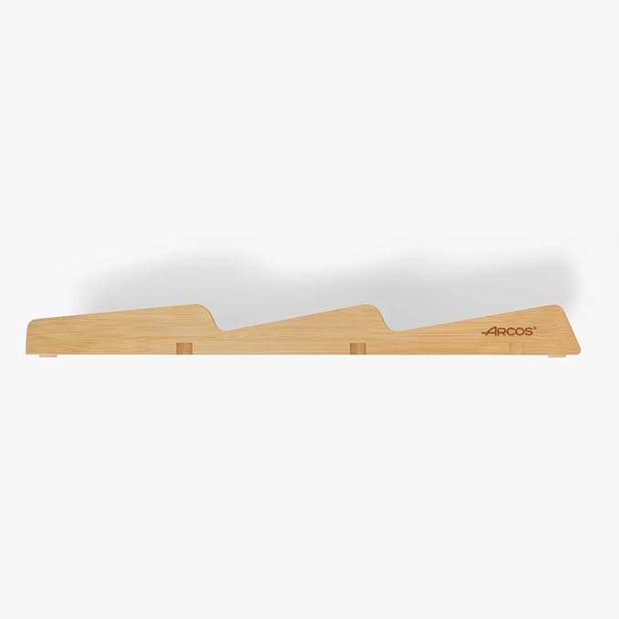 Arcos 794300 Universal Block Drawer Knives Till 25 cm (9.84 Inch) -Made of Bamboo-Size 39 x 432 x 139 mm (1.53 x 17 x 5.47 Inch) -Brown Colour, Stainless Steel ands Plastic