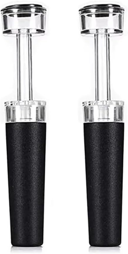 Black Silicone Stopper 1/2/3/4pcs, Wine Bottle Stopper With Built-in Vacuum, Wine Pump, Food Safety Silicone Cap, Vacuum Wine Stopper, Winery Accessories(2pcs)