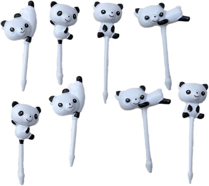 8Pcs Cute Fun Bento Picks Set, Food Picks for Kids,School Lunch Accessories, Cute Animal Fruit Toothpicks,Fruit Food Toothpicks, Lunch Bento Box Picks for Cocktail Picks Bar Tools and Drinkware