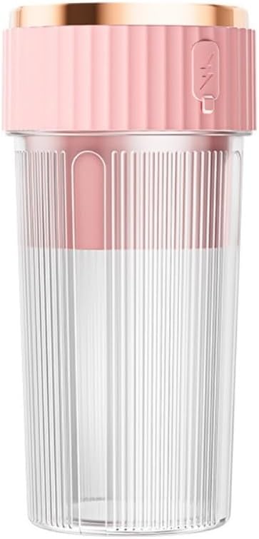 Portable 450ml Rechargeable Juicing Cup - USB - C Charging, 6 - Blade Design For Effortless Blending, Ideal For Home & Travel -Portable Juice Cup(Pink)