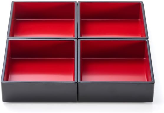 Japanese Bento Box Plum Lunch Container 2-tier Jubako Lacquerware Japan