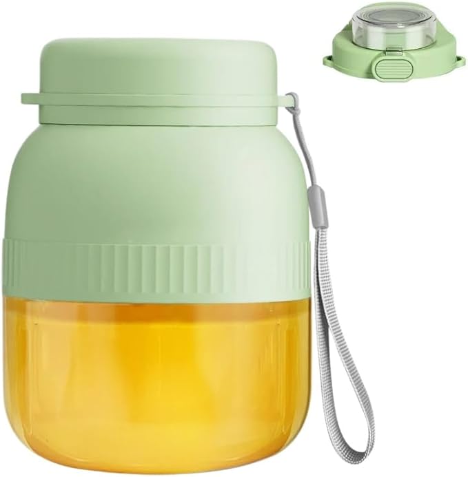 Portable Blender with Dual Lids & Cups 10-Blade 3D Stainless Steel, Uilt-In Pop-Up Straw, LED Battery Indicator, Personal Blender for Making Smoothies and Shakes Suit in Office/Home/Gym (Green)