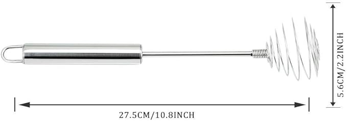 Whisk, Stainless Steel Spring Whisk, Balloon Whisk Egg Beater for Blending, Whisking, Beating, or Stirring