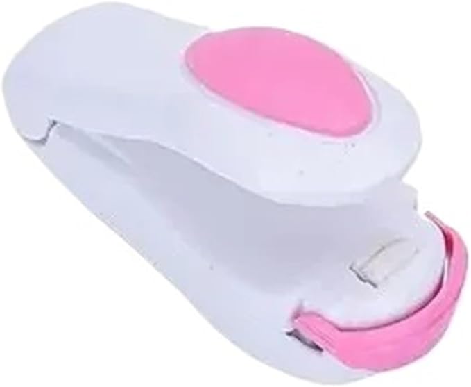 Kitchen Accessories Tools Mini Portable Food Clip Heat Sealing Machine Sealer Home Snack Bag(White-1)