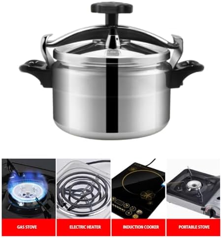 Pressure Cooker, Explosion Proof Stovetop Pressure Cooker with Double Bottom Canning Pot for Gas Stove Induction Cooker (4L)