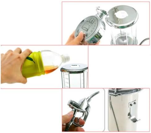 Gas Pump Whiskey / Bourbon Decanter - Liquor Dispenser for Vodka, Rum, Wine, Tequila or Scotch Decanter is Stainless Steel