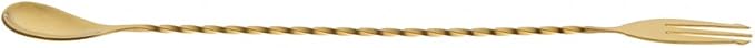Barfly Fork Bar Spoon, End 12 3/8" (31.5 cm), Gold