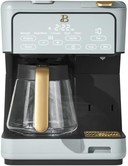 Beauti Multi Brew 12 Cup Programmable Drip & Single Serve Coffee Maker, Versatile Brewing (6oz, 8oz, 10oz, 12oz, 14oz), Pods or Ground, Over Ice option, Keep Warm mode (Hydragea)