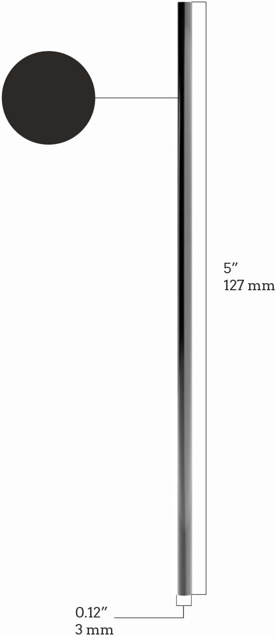 Disposable Plastic Coffee Stirrer Straw - 5 Inch Sip Stir Stick (Black, 1,000 count)