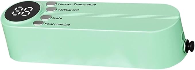 Sealing Machine, Bag Sealer Heat Seal Heat Sealer Portable Resealer Machine Bag Sealer Wrap Sealer Press And Seal Wrap Vacuum Sealer Machine(Green)