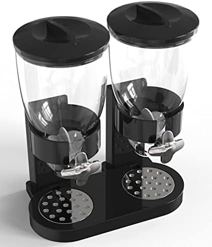 Dual Food Dispenser - Dry Food Dispenser Perfect As A Candy, Nuts, Rice, Granola, Cereal & more Dispenser. Dispenses 1 Ounce Per Twist! Stores Food, and Keeps Your Food fresh!