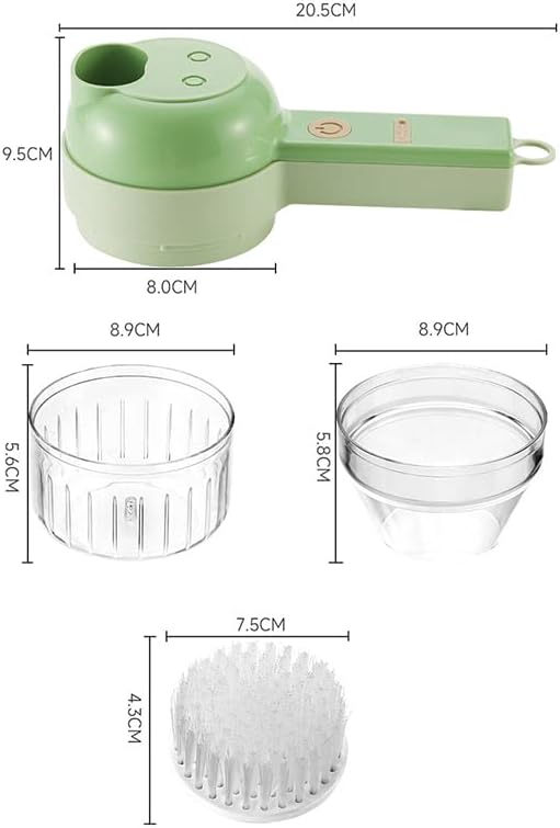 Cordless Garlic Chopper, Handheld Vegetable Chopper for Home Kitchen, Electric Wireless Food Chopper for Garlic Pepper Chili Onion(Food Chopper)